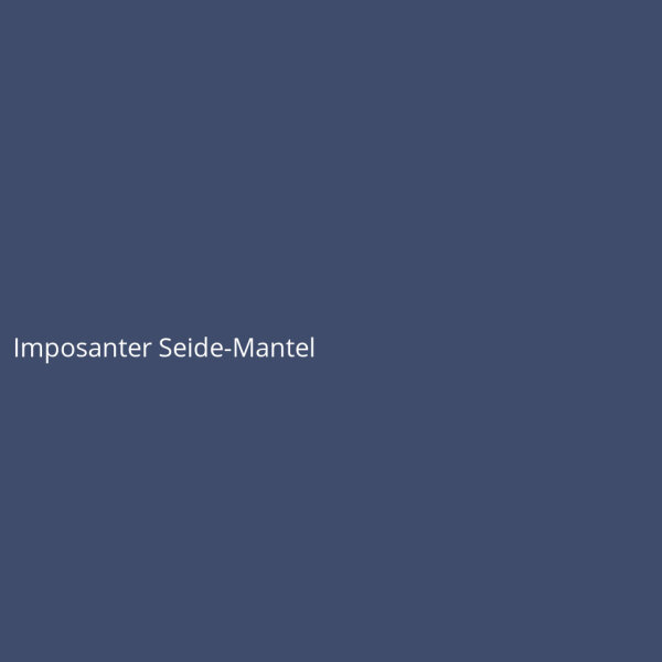 Imposanter Seide-Mantel