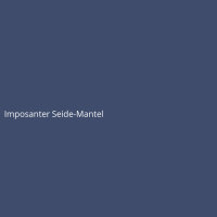 Imposanter Seide-Mantel