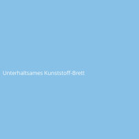 Unterhaltsames Kunststoff-Brett